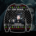 Funny Maleficent Knitting Pattern 3D Print Ugly Sweater