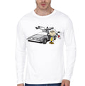Back to the Future White T-Shirt Hoodie, Sweatshirt | PureTeeCo.com