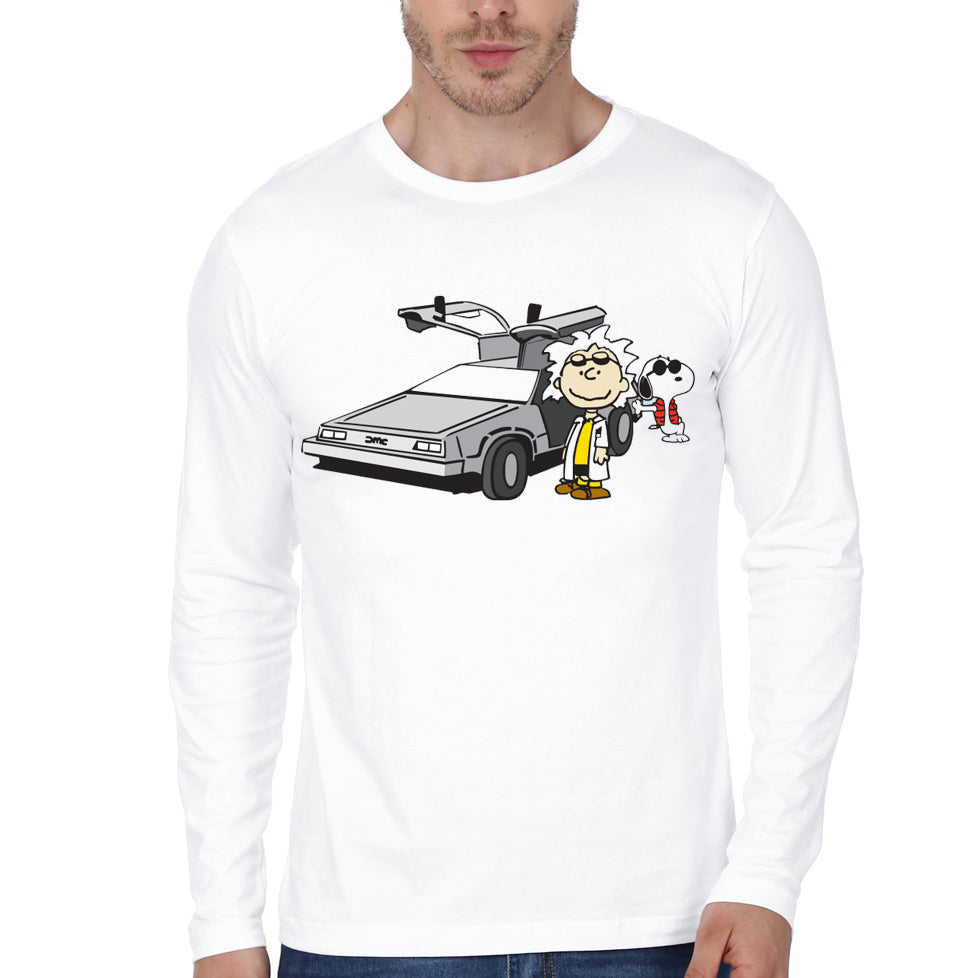Back to the Future White T-Shirt Hoodie, Sweatshirt | PureTeeCo.com