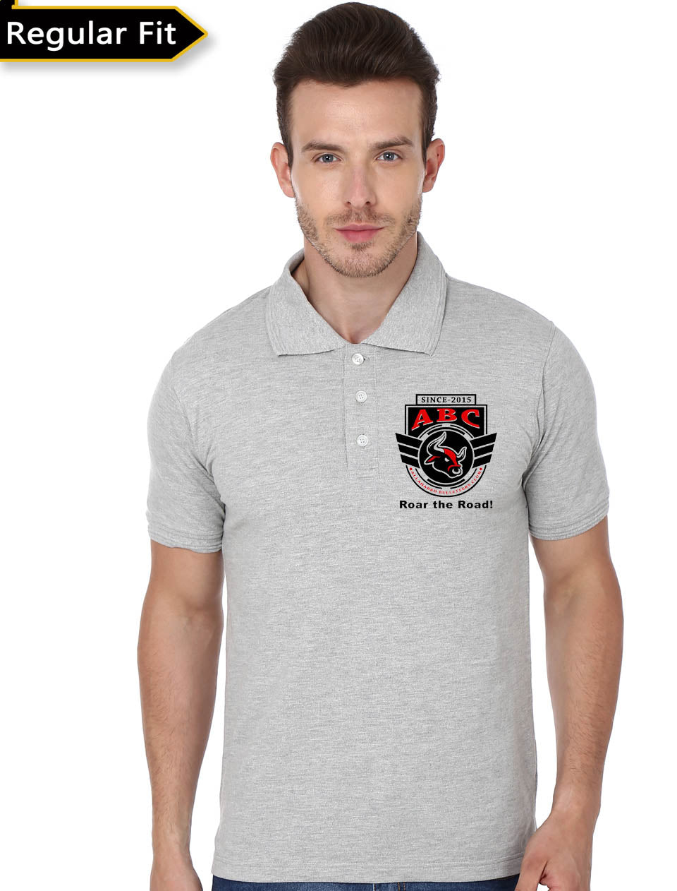 Rider Grey Polo Tee Hoodie, Sweatshirt | PureTeeCo.com