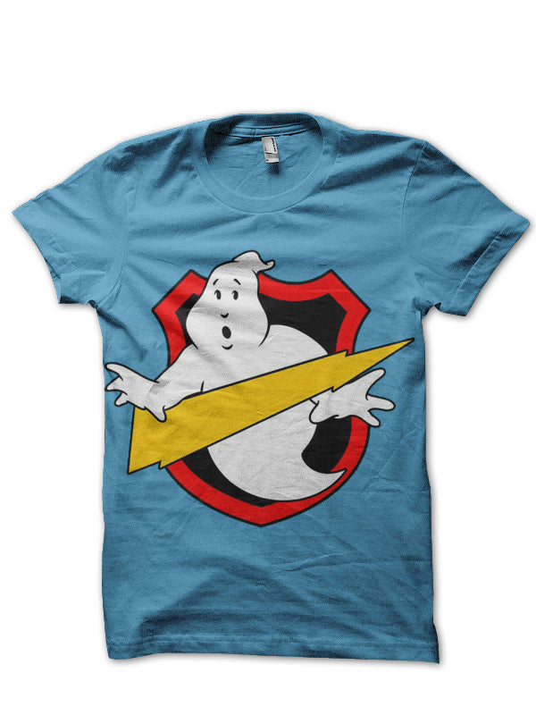 Ghost Buster Light Blue Tee Hoodie, Sweatshirt | PureTeeCo.com