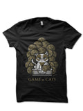Game Of Cats Black Half Sleeve T-Shirt Hoodie, Sweatshirt | PureTeeCo.com