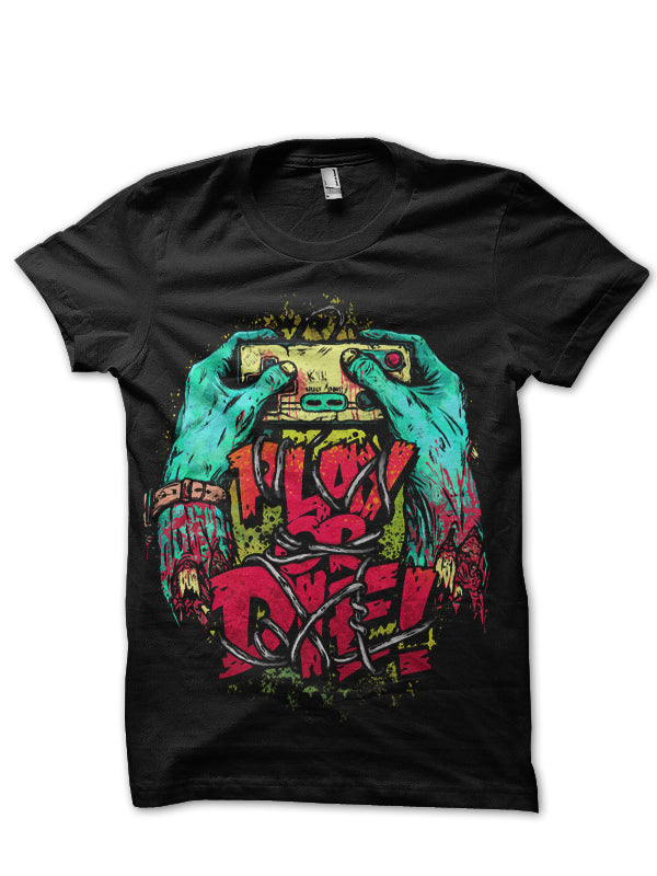 Play Or Die Gamer Black T-Shirt Hoodie, Sweatshirt | PureTeeCo.com