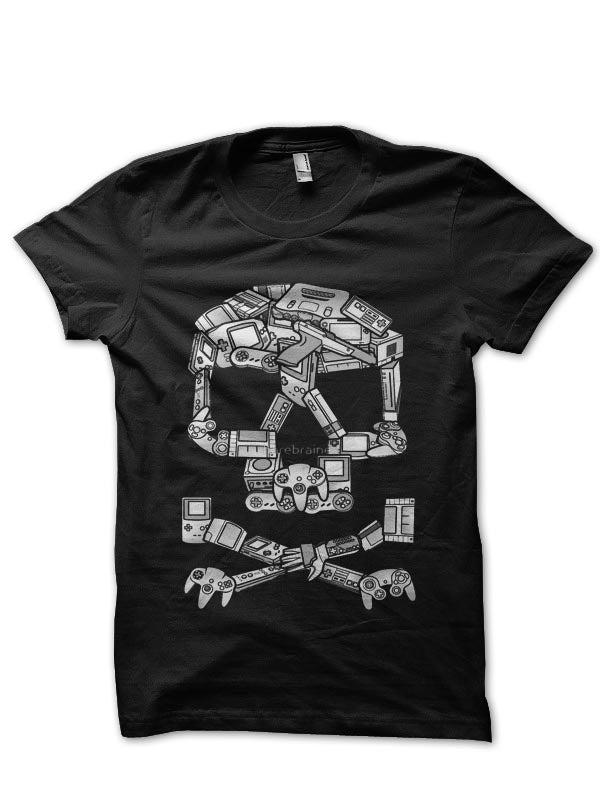 Gamer Skull Black Tee Hoodie, Sweatshirt | PureTeeCo.com