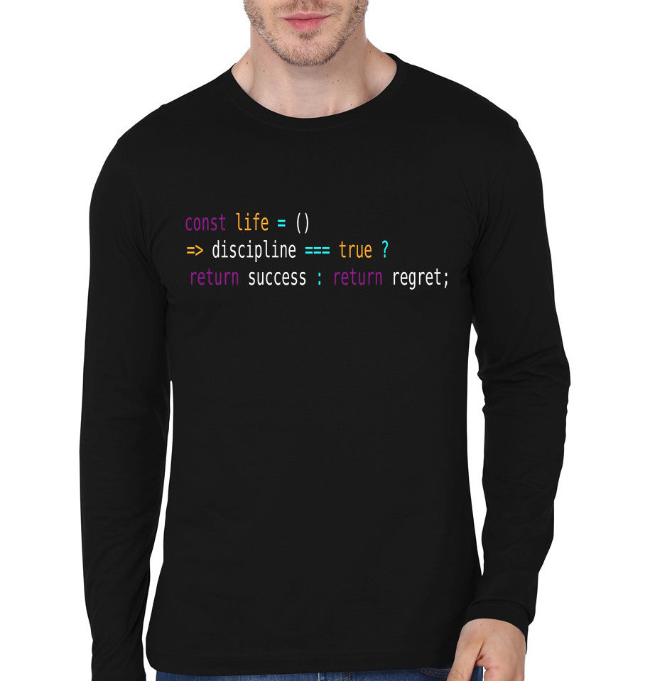 Const Life Black Full Sleeve T-Shirt Hoodie, Sweatshirt | PureTeeCo.com