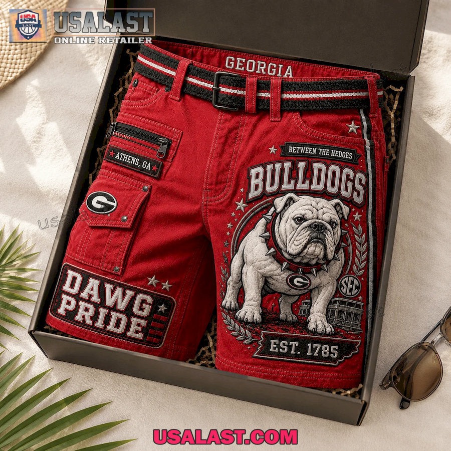 Georgia Bulldogs Dawg Pride Between The Hedges Men Cargo Short