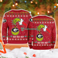 Georgia Bulldogs Ncaa Grinch Hand Ugly Christmas Sweater 3D