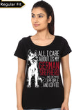 German Shepherd Girls Black T-Shirt Hoodie, Sweatshirt | PureTeeCo.com