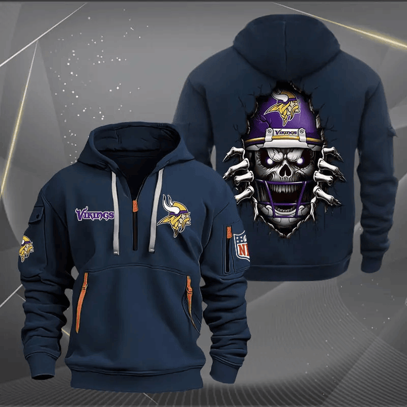 Minnesota Vikings Tactical Hoodie, Football Fan Hoodie, Gift For Him