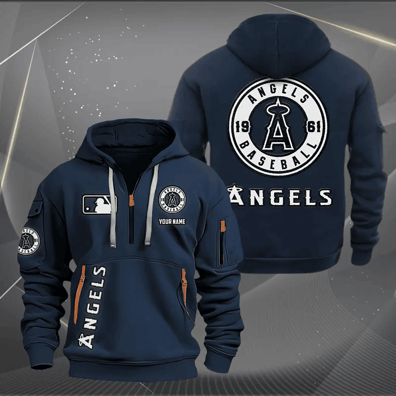 Los Angeles Angels Tactical Hoodie, Baseball Fan Hoodie, Military Style Sweatshirt