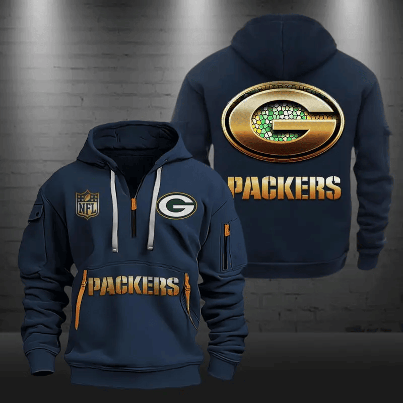 Green Bay Packers Tactical Hoodie, Football Fan Hoodie, Military Style Sweatshirt