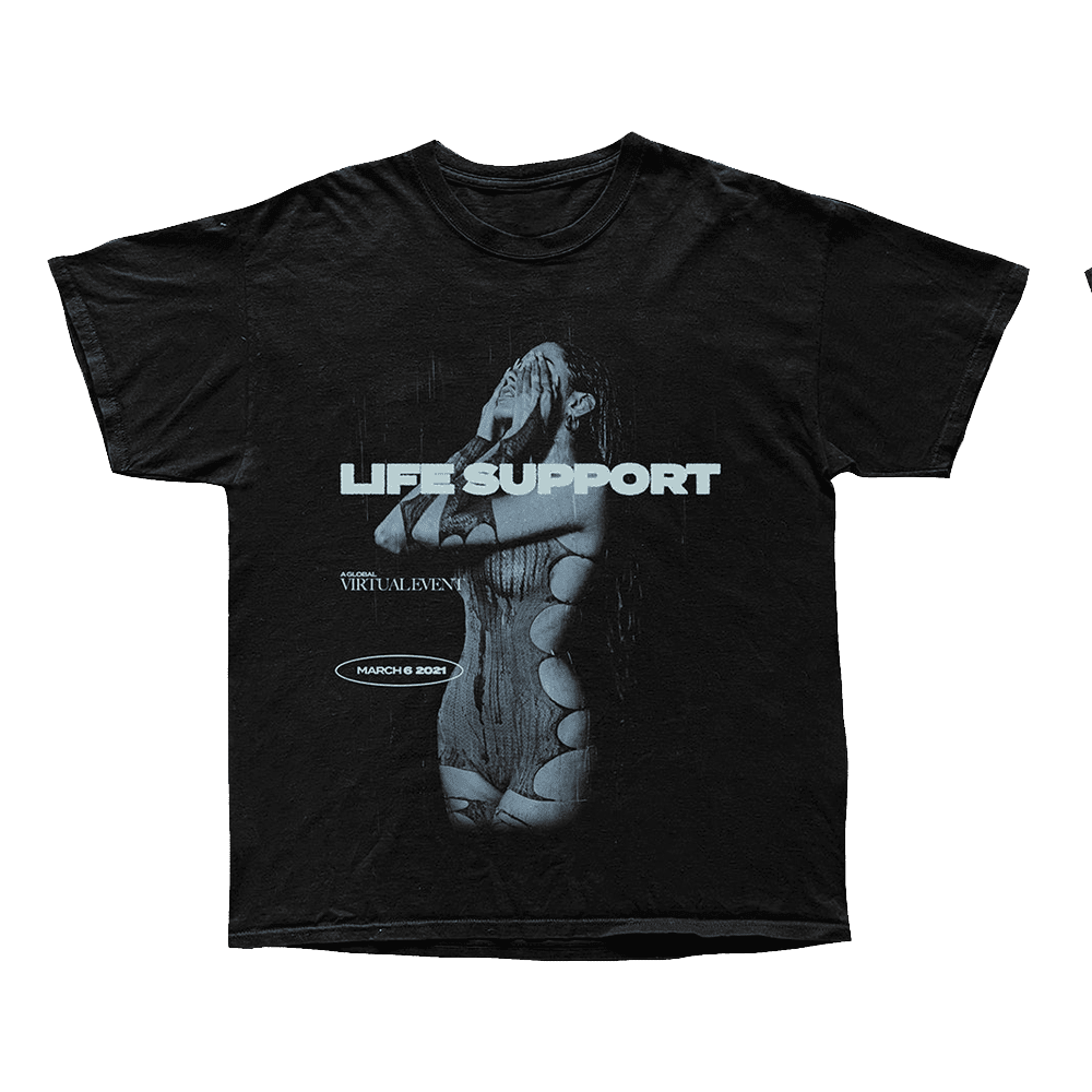Madison Beer Merch Madison Beer Life Support Black T-Shirt Gifts For Music Fans Hoodie, Sweatshirt | PureTeeCo.com