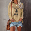 Lainey Wilson Merch Bell Bottoms And Beer That'S Why Im Here Long Sleeve T-Shirt Fan Gifts Hoodie, Sweatshirt | PureTeeCo.com
