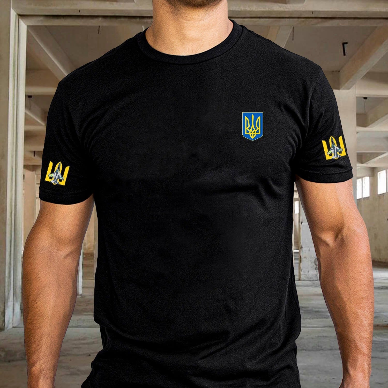 Camo Ukrainian Trident Symbol Zelensky Shirt Ukraine Military T-Shirt Ukrainian Gifts For Him Hoodie, Sweatshirt