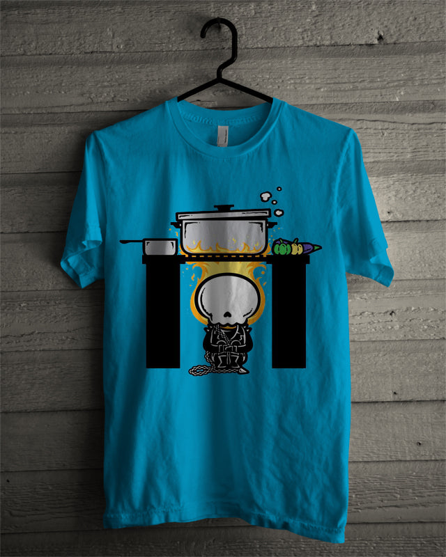 Ghost Cook Sky Blue Tee Hoodie, Sweatshirt | PureTeeCo.com