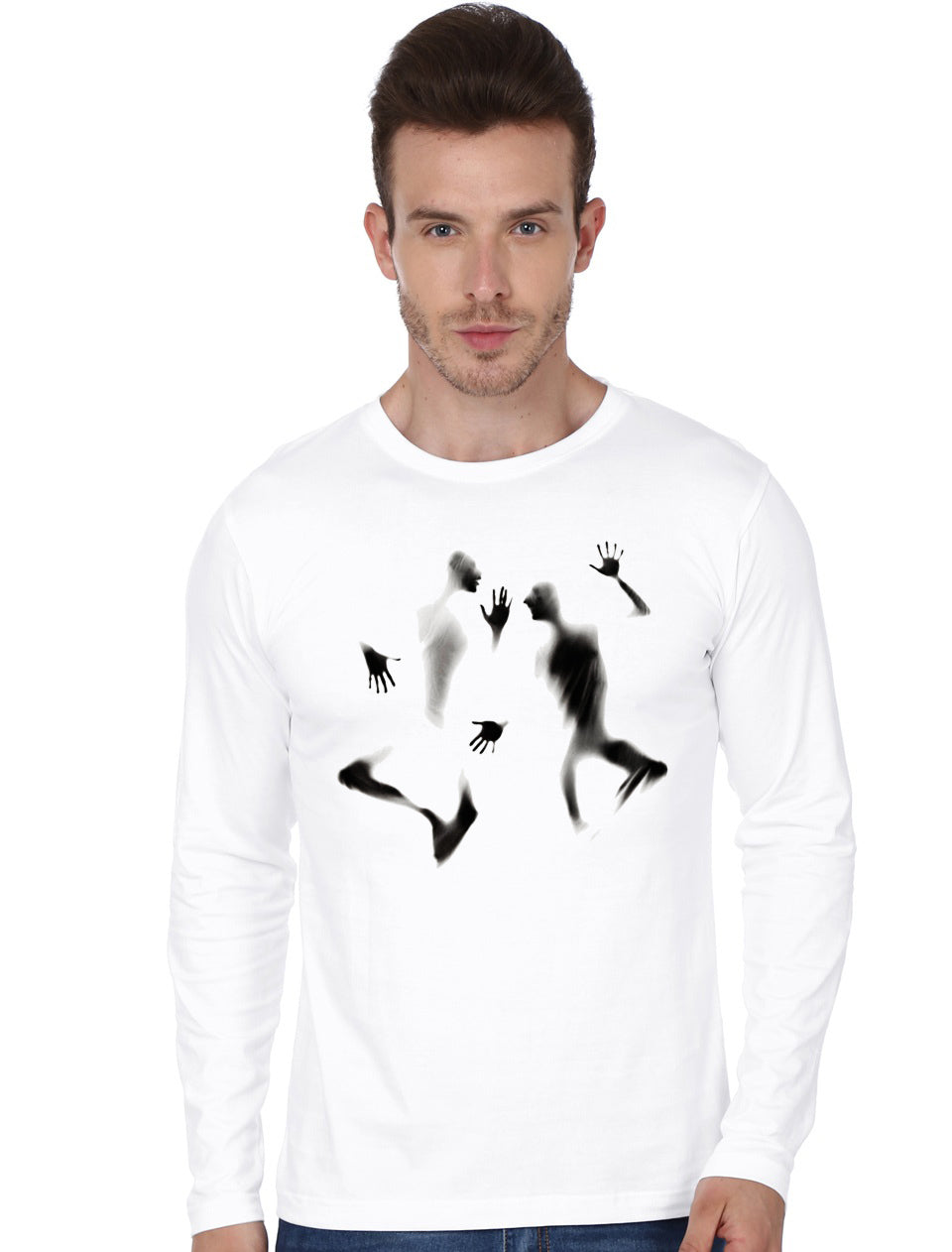 Ghost Full Sleeve T-Shirt Style004 Hoodie, Sweatshirt | PureTeeCo.com
