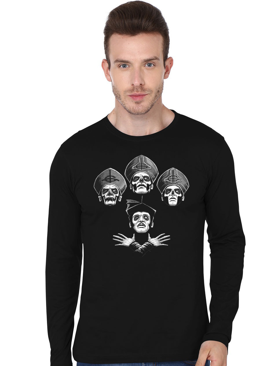 Bohemian Ghost Full Sleeve T-Shirt Hoodie, Sweatshirt | PureTeeCo.com