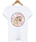 girls support girls t-shirt Hoodie, Sweatshirt | PureTeeCo.com