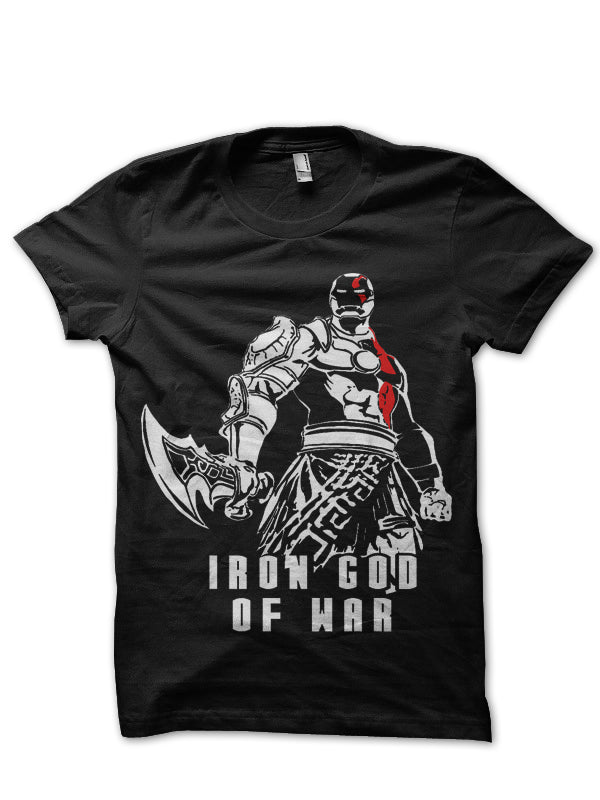 God Of Iron War Black Tee Hoodie, Sweatshirt | PureTeeCo.com