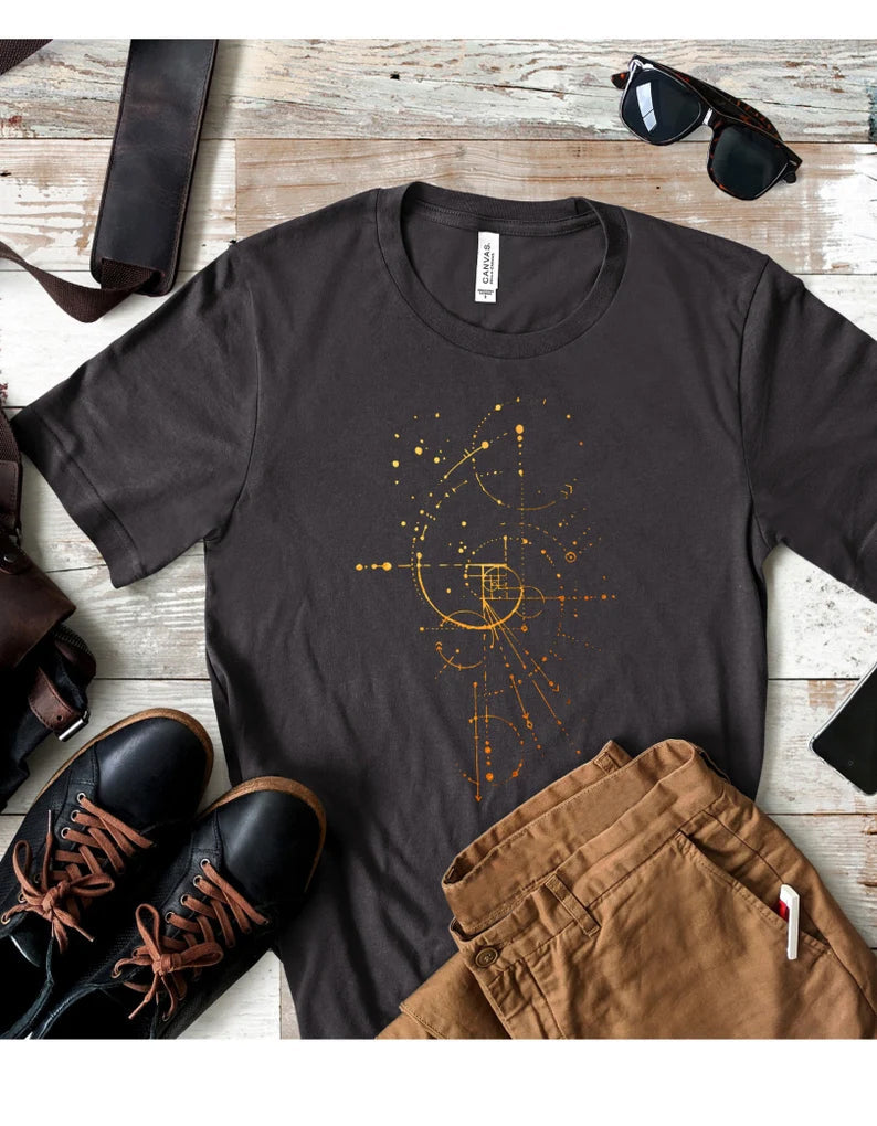 golden circles fibonacci t-shirt Hoodie, Sweatshirt | PureTeeCo.com