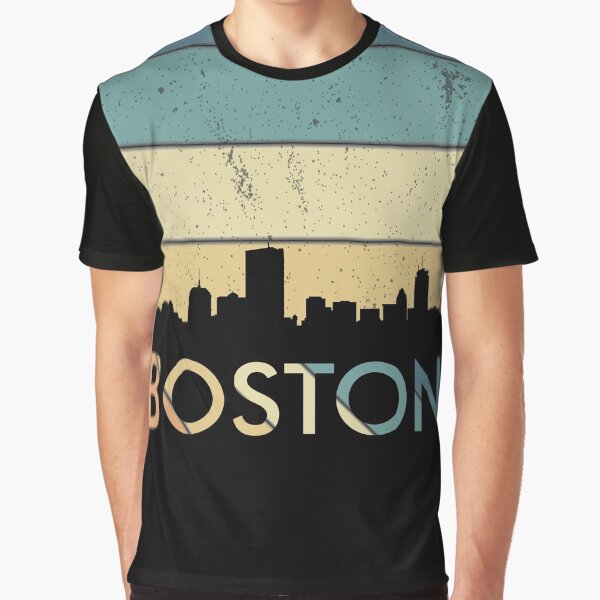 Boston Vintage Design Silhouette Design Sunset Design Atlanta Skyline Graphic T Shirt Hoodie, Sweatshirt | PureTeeCo.com