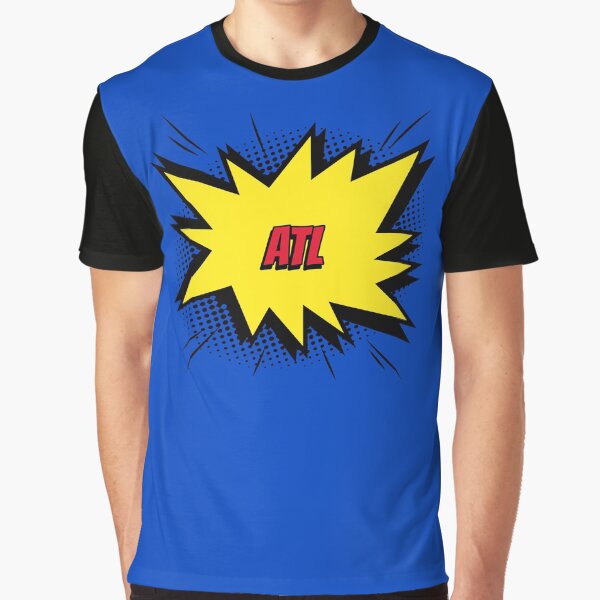 Atl Atlanta Comic Kapow Style Artwork Graphic T Shirt Hoodie, Sweatshirt | PureTeeCo.com