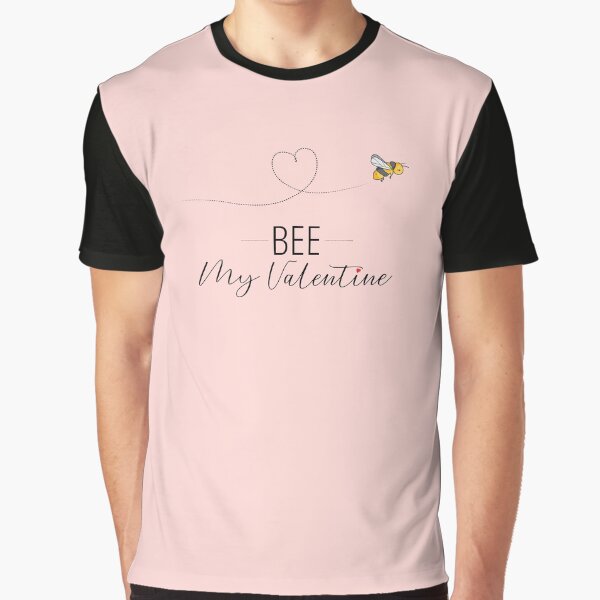 Be My Valentine Love Pink Background Graphic T Shirt Hoodie, Sweatshirt | PureTeeCo.com