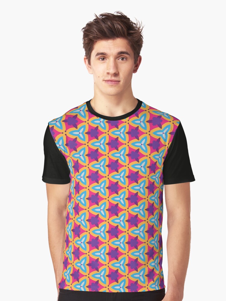 rings color colorful seamless repeat pattern Graphic T-Shirt