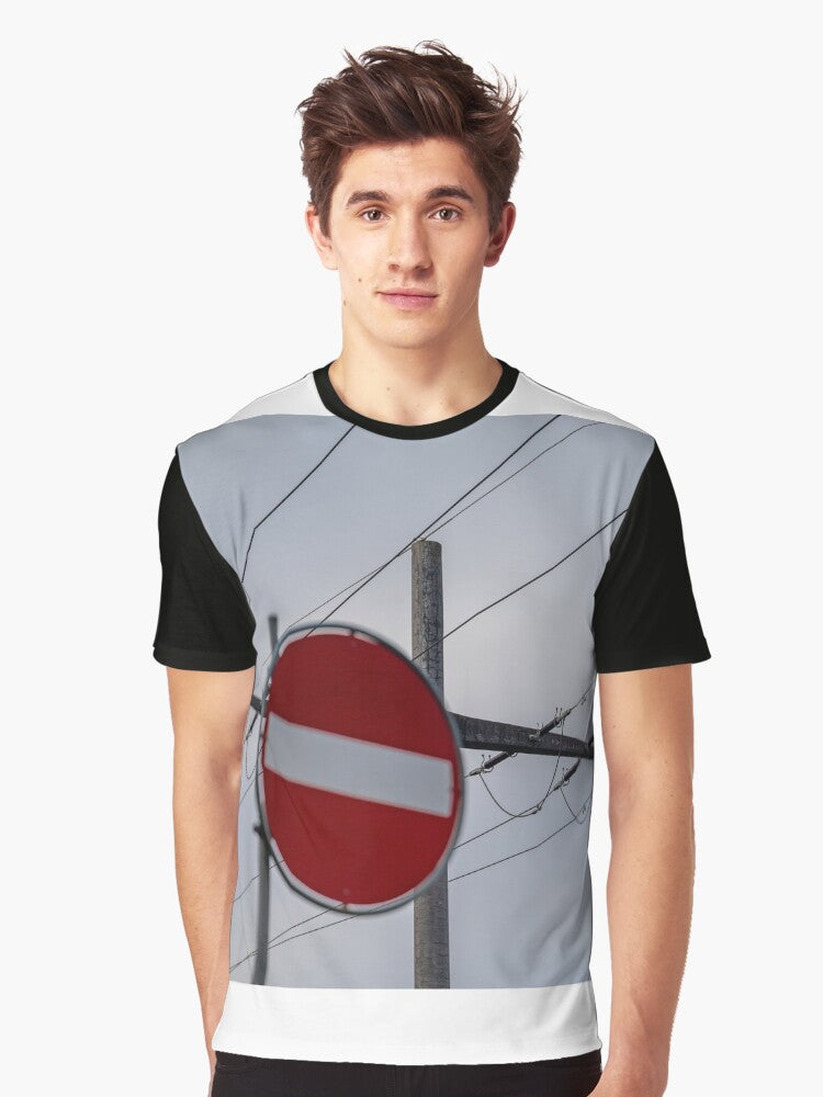 one-way street electricity Graphic T-Shirt Hoodie, Sweatshirt | PureTeeCo.com (Image 1)