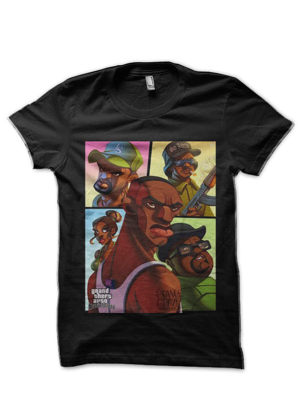 Grand Theft Auto San Andreas T-Shirt Style003 Hoodie, Sweatshirt | PureTeeCo.com