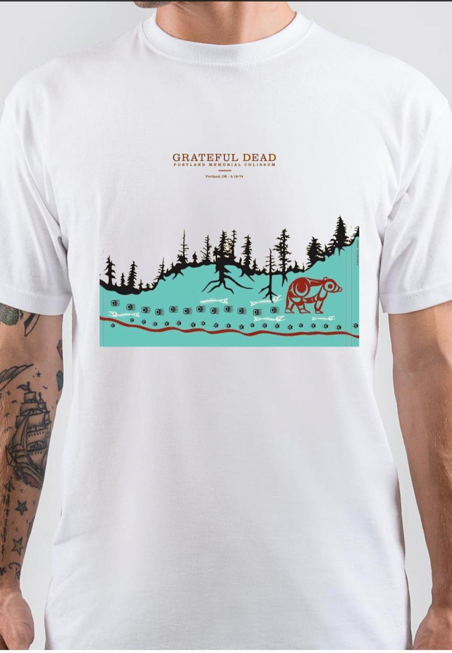 Grateful Dead White T-Shirt Style001 Hoodie, Sweatshirt | PureTeeCo.com