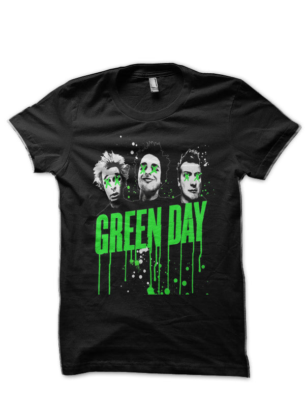 Green Day Half Sleeve Black T-Shirt Hoodie, Sweatshirt | PureTeeCo.com