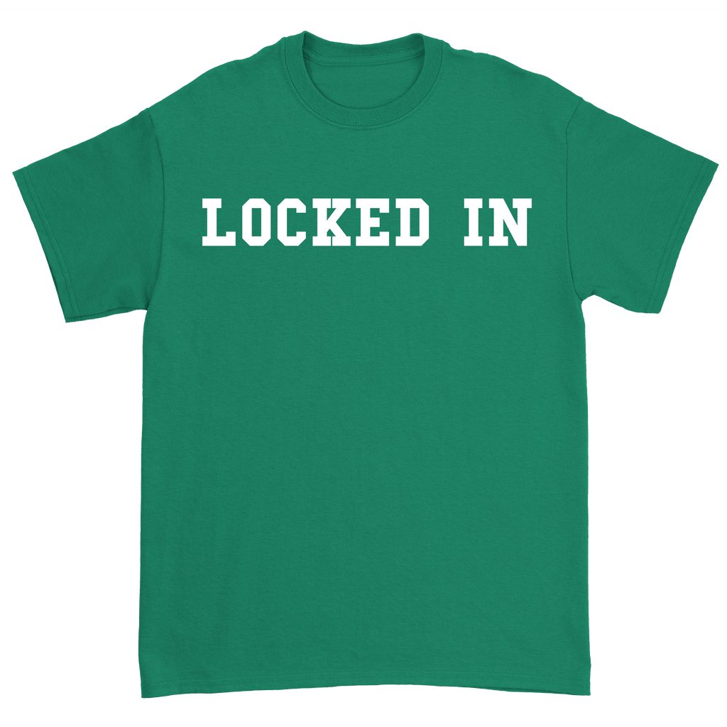 Davis Clarke - Locked In T-Shirt (White Print) Hoodie, Sweatshirt | PureTeeCo.com (Image 1)