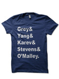 Greyâ€™s Anatomy Navy Blue Tee Hoodie, Sweatshirt | PureTeeCo.com