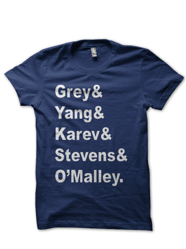 Greyâ€™s Anatomy Navy Blue Tee Hoodie, Sweatshirt | PureTeeCo.com