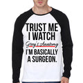 Greyâ€™s Anatomy Raglan T-Shirt Hoodie, Sweatshirt | PureTeeCo.com