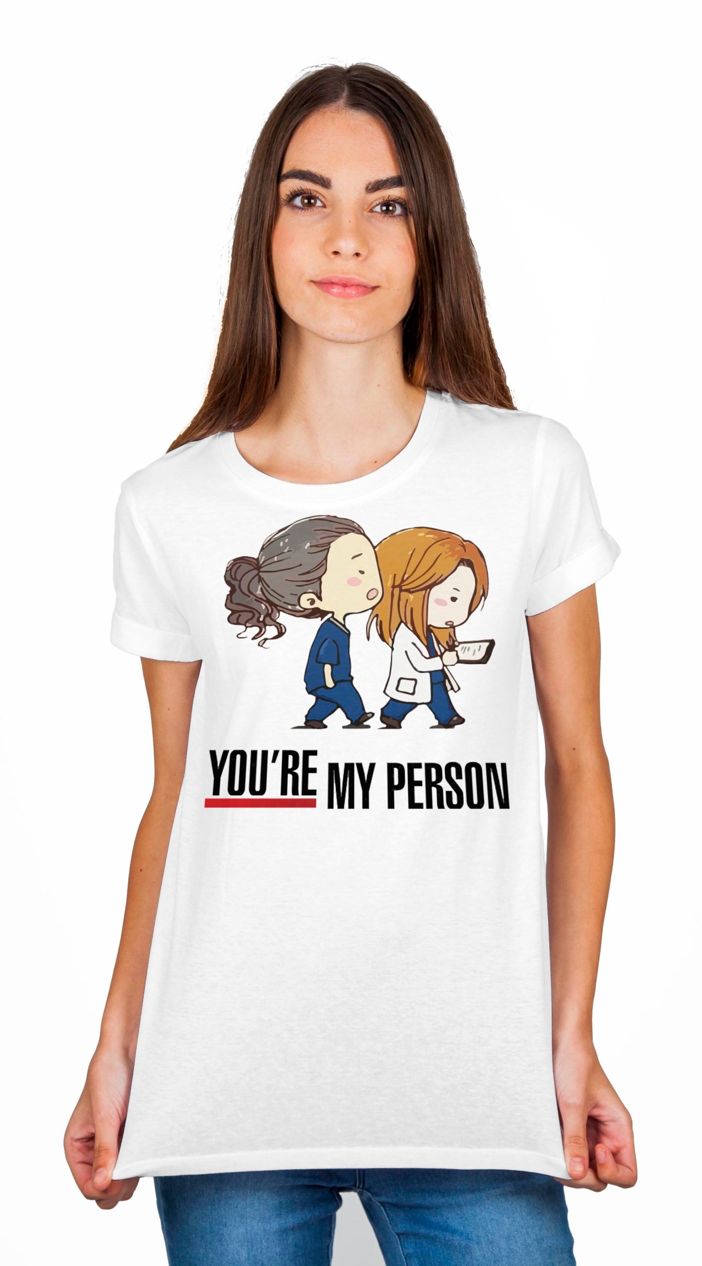 Greyâ€™s Anatomy Youâ€™re My Person White T-Shirt Hoodie, Sweatshirt | PureTeeCo.com