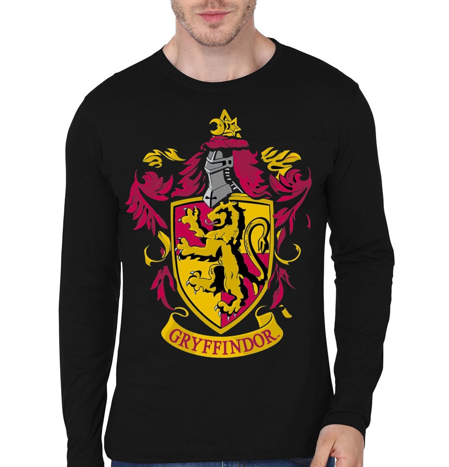 Gryffindor Black Full Sleeve T-Shirt Hoodie, Sweatshirt | PureTeeCo.com