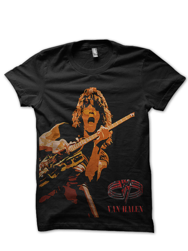 Eddie Van Halen Black T-Shirt Hoodie, Sweatshirt | PureTeeCo.com