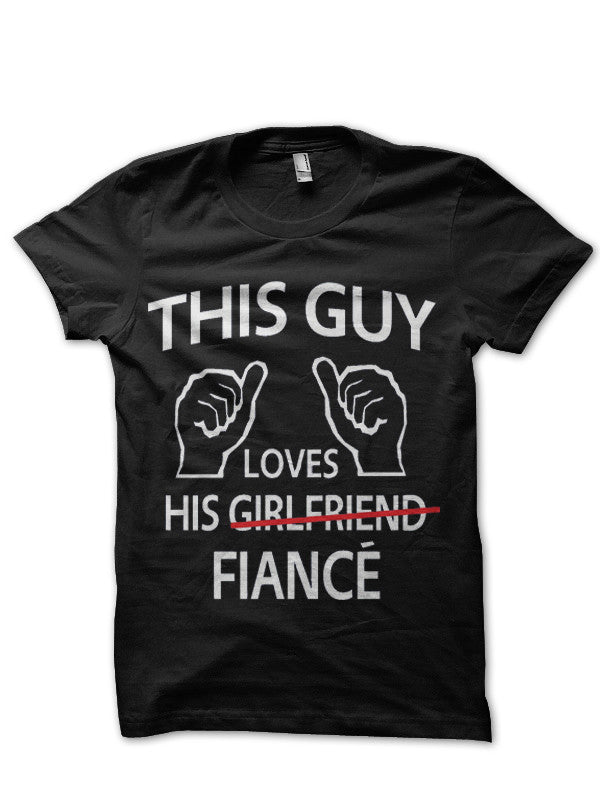 This Girl Loves Her Boyfriend Black T-Shirt Hoodie, Sweatshirt | PureTeeCo.com