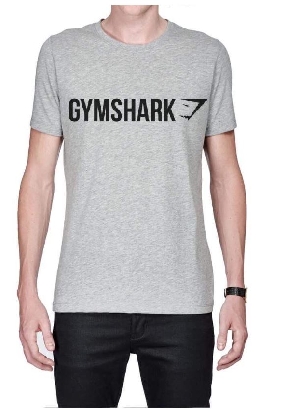 Gymshark Grey T-Shirt Hoodie, Sweatshirt | PureTeeCo.com