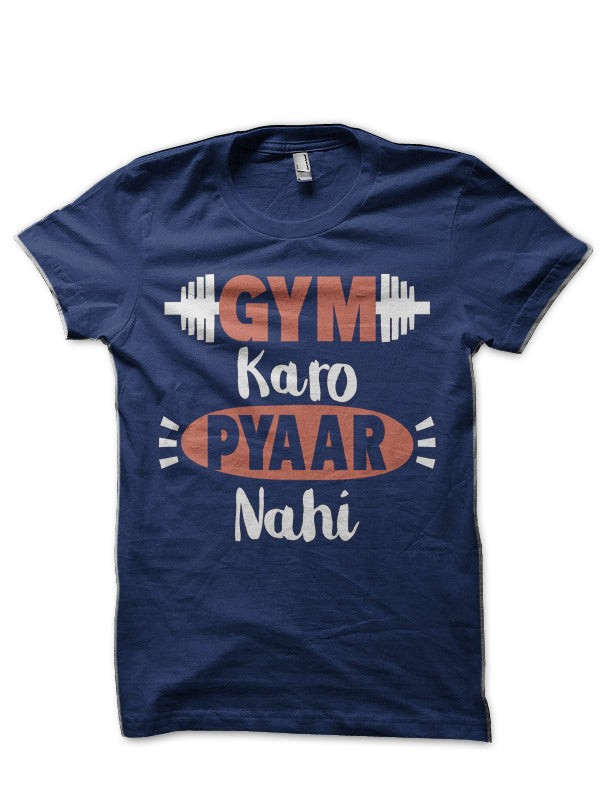 Gym Karo Half Sleeve T-Shirt Hoodie, Sweatshirt | PureTeeCo.com