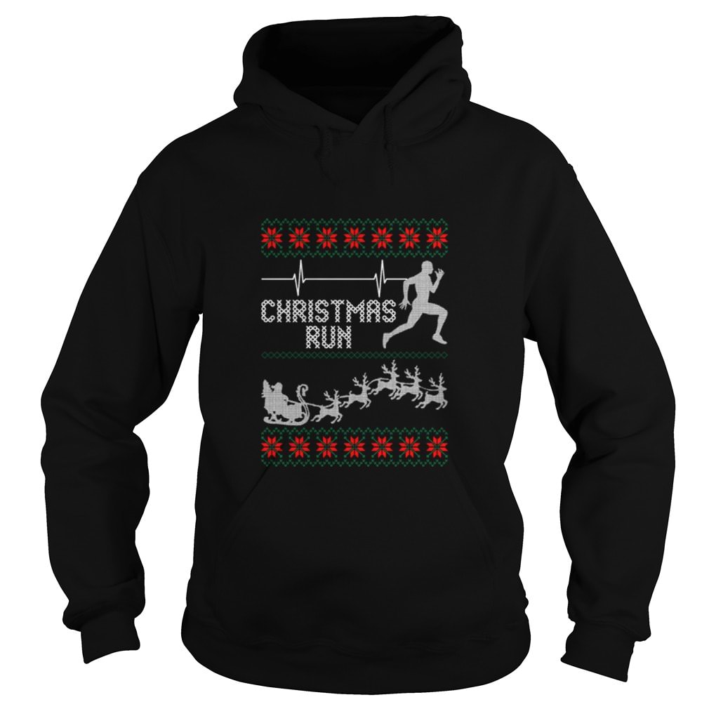 Run running runner ugly Christmas sweater