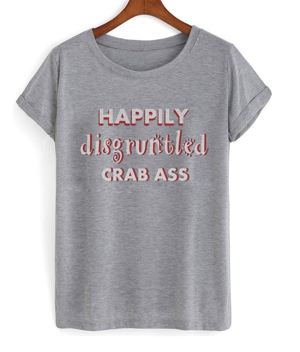 happily disgruntled crab ass t-shirt Hoodie, Sweatshirt | PureTeeCo.com
