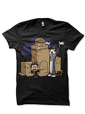 Calvin And Hobbes Black T-Shirt Hoodie, Sweatshirt | PureTeeCo.com