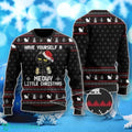 Have Yourself A Meowy Little Christmas Black Cat Ugly Christmas Sweater Unique Gift