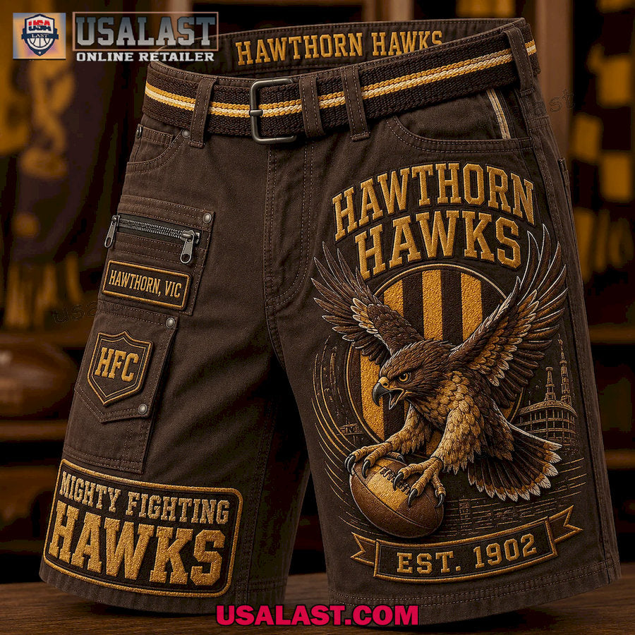 Hawthorn Hawks Mighty Fighting Hawks Men Cargo Short