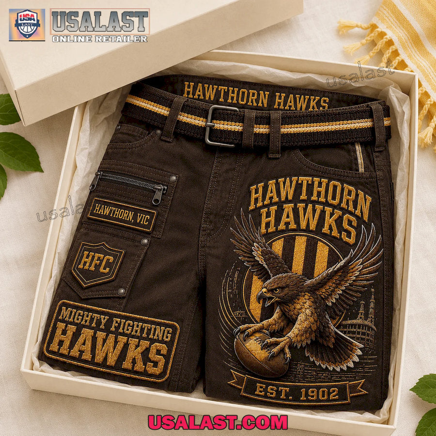 Hawthorn Hawks Mighty Fighting Hawks Men Cargo Short