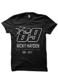 Nicky Hayden Black T-Shirt Hoodie, Sweatshirt | PureTeeCo.com