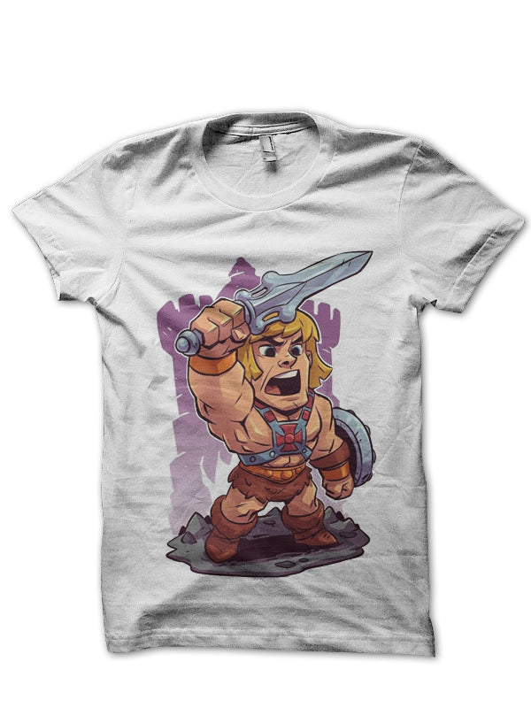 He-Man White T-Shirt Hoodie, Sweatshirt | PureTeeCo.com